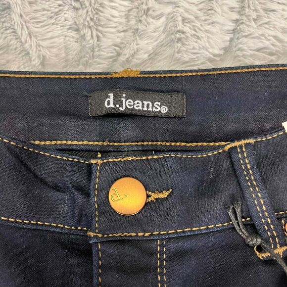 D.Jeans Capri Women 8 High Waist Skinny Butt Lifter Stretch Dark Wash Denim NWT - Picture 3 of 8